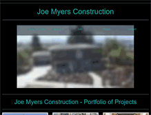 Tablet Screenshot of joemyersconstruction.com